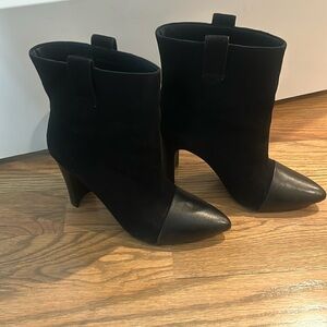 42 Gold Suede Kara Booties